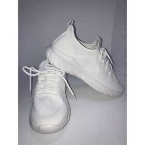 Kaopabolo Sneakers Women 10 Men 8.5 White Light Weight Athletic Running Shoe